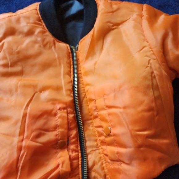 Kids Flight Jacket With Patches Boys Size S Fighter Pilot Boys Green - Picture 2 of 14